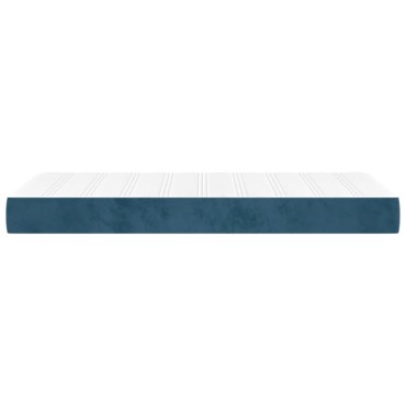 vidaXL Στρώμα με Pocket Springs Σκούρο Μπλε 90x220x20cm Βελούδινο 1 τεμ. - Μονό