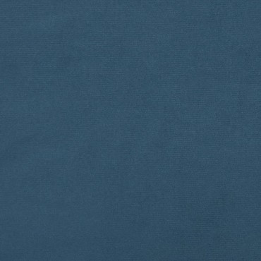 vidaXL Στρώμα με Pocket Springs Σκούρο Μπλε 90x220x20cm Βελούδινο 1 τεμ. - Μονό