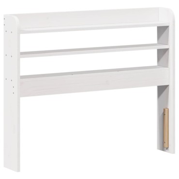 vidaXL Σκελετός Κρεβ. Χωρίς Στρώμα Λευκό 75x190cm Μασίφ Πεύκο 1 τεμ. - Μονό