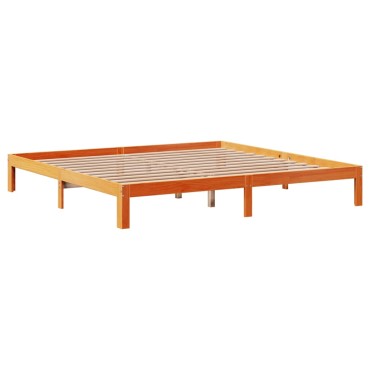 vidaXL Σκελετός Κρεβ. Χωρίς Στρώμα Καφέ Κεριού 180x200 εκ Μασίφ Πεύκο