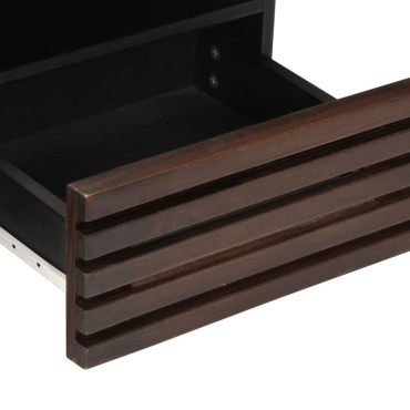 vidaXL Τραπεζάκι Σαλονιού Καφέ/Μαύρο 80x55x40cm Μασίφ Ξύλο Μάνγκο 1 τεμ.