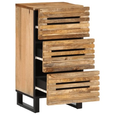 vidaXL Ντουλάπι 40x34x75cm από Μασίφ Ακατέργαστο Ξύλο Μάνγκο 1 τεμ.