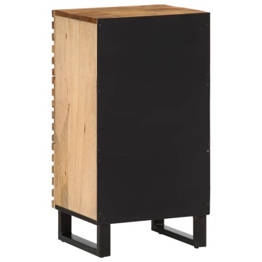 vidaXL Ντουλάπι 40x34x75cm από Μασίφ Ακατέργαστο Ξύλο Μάνγκο 1 τεμ.