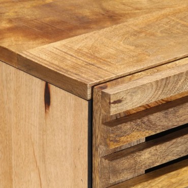 vidaXL Ντουλάπι 40x34x75cm από Μασίφ Ακατέργαστο Ξύλο Μάνγκο 1 τεμ.