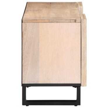 vidaXL Έπιπλο Τηλεόρασης 100x34x46cm από Μασίφ Ξύλο Μάνγκο 1 τεμ.