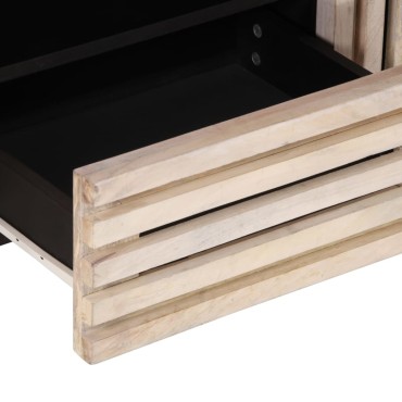 vidaXL Έπιπλο Τηλεόρασης 100x34x46cm από Μασίφ Ξύλο Μάνγκο 1 τεμ.