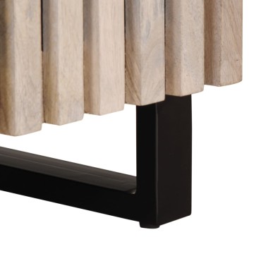 vidaXL Έπιπλο Τηλεόρασης 100x34x46cm από Μασίφ Ξύλο Μάνγκο 1 τεμ.