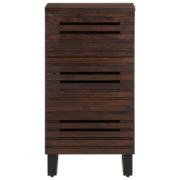 vidaXL Ντουλάπι Καφέ 40x34x75cm από Μασίφ Ξύλο Μάνγκο 1 τεμ.