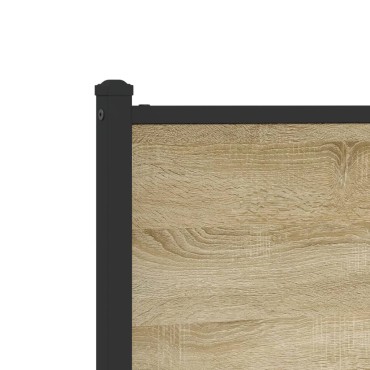 vidaXL Σκελετός Κρεβ. Χωρίς Στρώμα Sonoma Δρυς 180x200cm Μεταλλικό 1 τεμ. - Διπλό