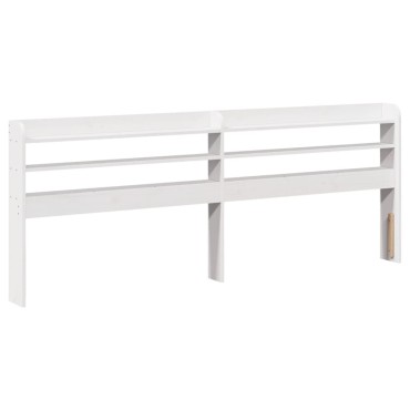 vidaXL Σκελετός Κρεβ. Χωρίς Στρώμα Λευκό 180x200cm Μασίφ Πεύκο 1 τεμ. - Διπλό