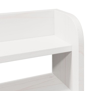 vidaXL Σκελετός Κρεβ. Χωρίς Στρώμα Λευκό 180x200cm Μασίφ Πεύκο 1 τεμ. - Διπλό