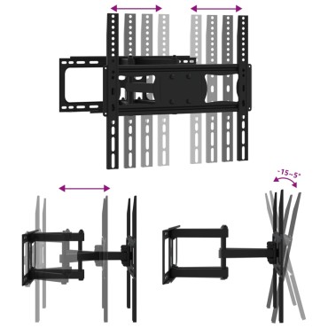 vidaXL Βάση Τηλεόρασης Επιτοίχια για 26-70Ιν Max VESA 400x400χιλ. 40κ.