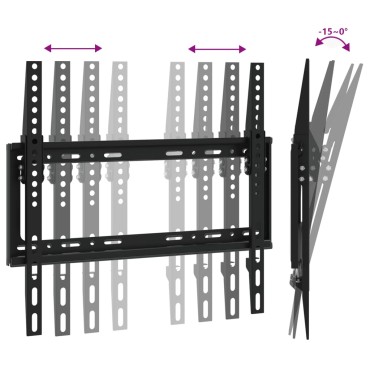 vidaXL Βάση Τηλεόρασης Επιτοίχια για 26-63Ιν Max VESA 400x400χιλ. 40κ.