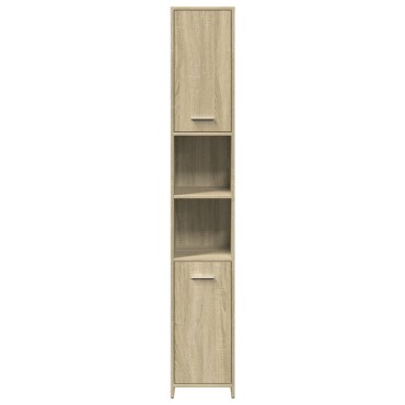 vidaXL Στήλη Μπάνιου Sonoma Δρυς 30x30x183,5cm Επεξεργασμένο Ξύλο 1 τεμ.