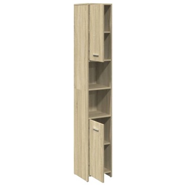 vidaXL Στήλη Μπάνιου Sonoma Δρυς 30x30x183,5cm Επεξεργασμένο Ξύλο 1 τεμ.