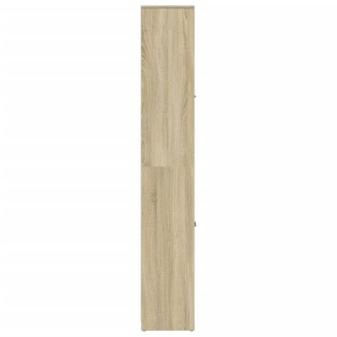 vidaXL Στήλη Μπάνιου Sonoma Δρυς 30x30x183,5cm Επεξεργασμένο Ξύλο 1 τεμ.