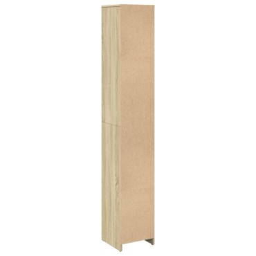 vidaXL Στήλη Μπάνιου Sonoma Δρυς 30x30x183,5cm Επεξεργασμένο Ξύλο 1 τεμ.