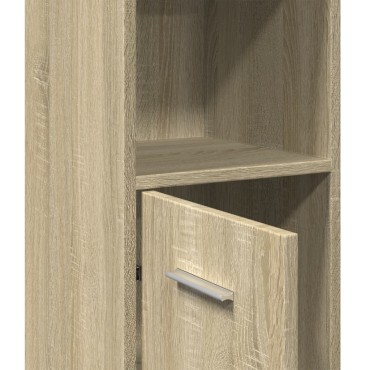 vidaXL Στήλη Μπάνιου Sonoma Δρυς 30x30x183,5cm Επεξεργασμένο Ξύλο 1 τεμ.