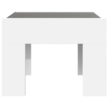 vidaXL Τραπεζάκι Σαλονιού Άπειρο Φως LED Λευκό 40x40x30cm 1 τεμ.