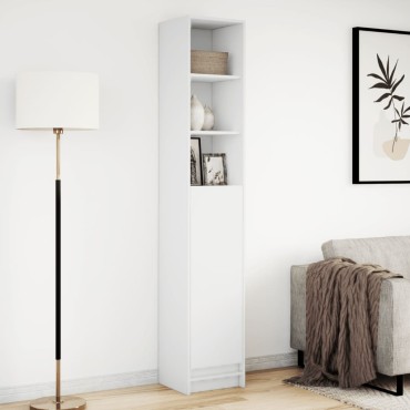 vidaXL Μπουφές με Φώτα LED Λευκός 36x32,5x200cm Επεξεργασμένο Ξύλο 1 τεμ.