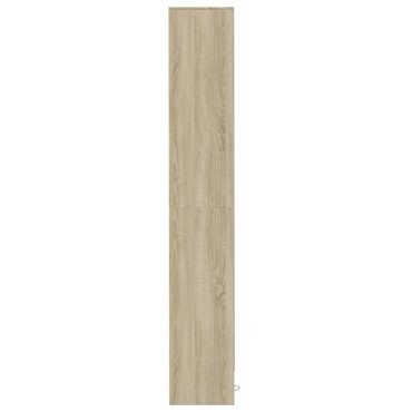 vidaXL Ντουλάπι με Φώτα LED Sonoma Δρυς 36x32,5x200cm Επεξ. Ξύλο 1 τεμ.