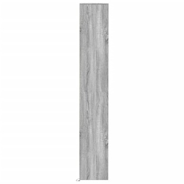 vidaXL Ντουλάπι με Φώτα LED Γκρι Sonoma 36x32,5x200cm Επεξ. Ξύλο 1 τεμ.