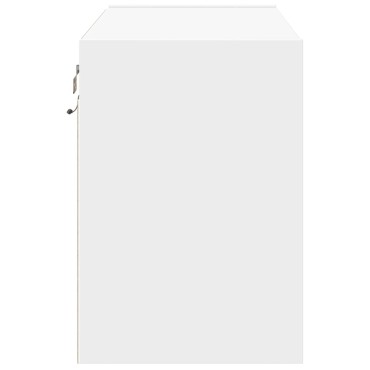 vidaXL Έπιπλο Τοίχου Τηλεόρασης με LED Λευκό 80x31x45cm