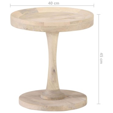 vidaXL Τραπεζάκι Βοηθητικό 40x45cm από Μασίφ Ξύλο Μάνγκο 1 τεμ.