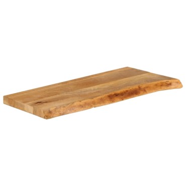 vidaXL Επιφάνεια Τραπεζιού 90x20x3,8cm Live Edge Μασίφ Ξύλο Μάνγκο 1 τεμ.