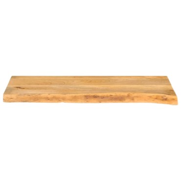 vidaXL Επιφάνεια Τραπεζιού 90x20x3,8cm Live Edge Μασίφ Ξύλο Μάνγκο 1 τεμ.