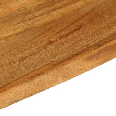 vidaXL Επιφάνεια Τραπεζιού 70x30x3,8cm Live Edge Μασίφ Ξύλο Μάνγκο 1 τεμ.