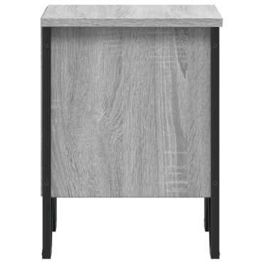 vidaXL Κομοδίνο Γκρι Sonoma 40x30x40cm από Επεξεργασμένο Ξύλο 1 τεμ.