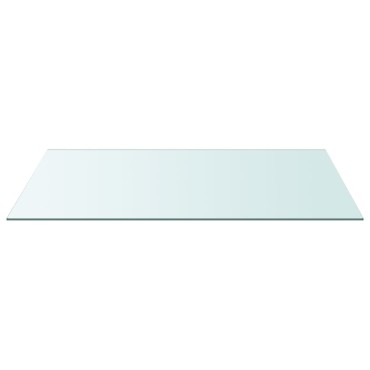 vidaXL Επιφάνεια Τραπεζιού Διαφανής 50x100cm από Ψημένο Γυαλί 1 τεμ.