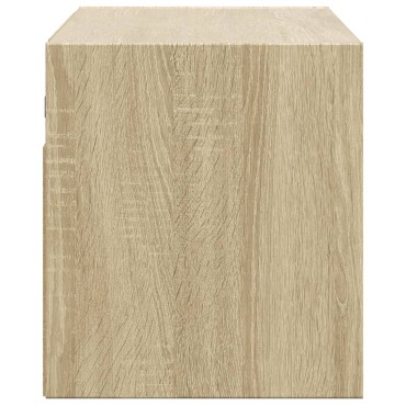 vidaXL Έπιπλο Τοίχου Τηλεόρασης με LED Sonoma Δρυς 80x31x35cm