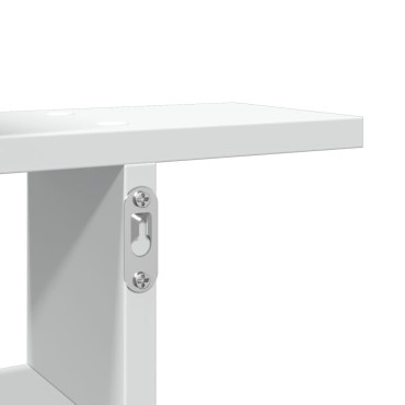 vidaXL Ραφιέρες Τοίχου 2 τεμ. Λευκές 50x12x50cm από Επεξ. Ξύλο