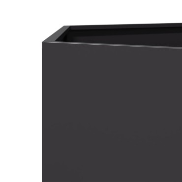 vidaXL Ζαρντινιέρα Κήπου Εξάγωνη Μαύρη 69x60x45 εκ. Ατσάλι