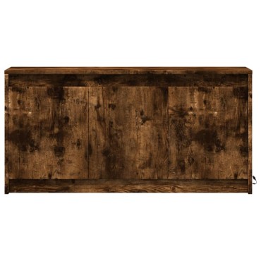 vidaXL Έπιπλο Τηλεόρασης με LED Καπνιστή Δρυς 100x34x50cm Επεξ. Ξύλο