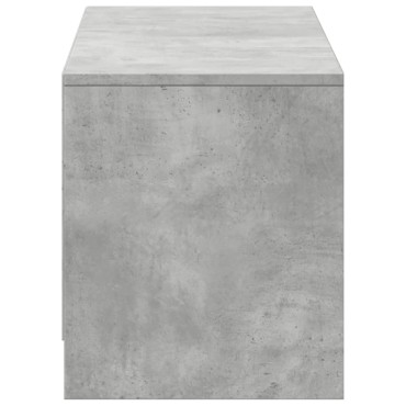 vidaXL Έπιπλο Τηλεόρασης με LED Γκρι Σκυρ. 140x34x40cm Επεξ. Ξύλο