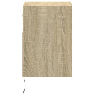 vidaXL Έπιπλο Τοίχου Τηλεόρασης με LED Sonoma Δρυς 41x31x45cm