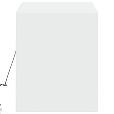 vidaXL Έπιπλο Τοίχου Τηλεόρασης με LED Λευκό 100x31x38cm