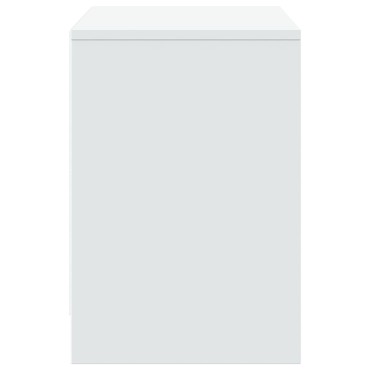 vidaXL Έπιπλο Τηλεόρασης με LED Λευκό 100x34x50cm από Επεξ. Ξύλο