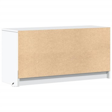 vidaXL Έπιπλο Τηλεόρασης με LED Λευκό 100x34x50cm από Επεξ. Ξύλο