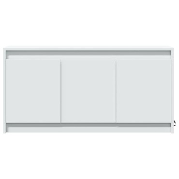 vidaXL Έπιπλο Τηλεόρασης με LED Λευκό 100x34x50cm από Επεξ. Ξύλο