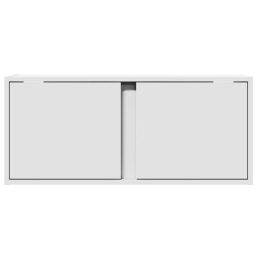 vidaXL Έπιπλο Τοίχου Τηλεόρασης με LED Λευκό 80x31x35cm