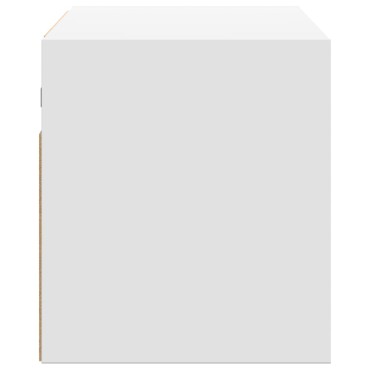 vidaXL Έπιπλο Τοίχου Τηλεόρασης με LED Λευκό 80x31x35cm