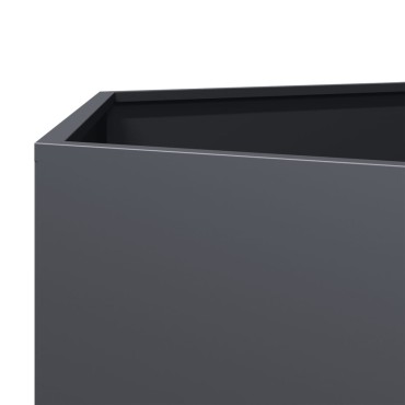 vidaXL Ζαρντινιέρα Κήπου Εξάγωνη Ανθρακί 104x90x45 εκ. Ατσάλι