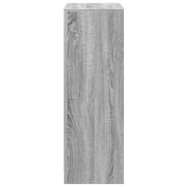 vidaXL Ντουλάπι με Φώτα LED Γκρι Sonoma 72x34x100cm Επεξεργασμένο Ξύλο 1 τεμ.