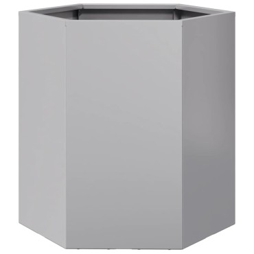 vidaXL Ζαρντινιέρες Κήπου 2τεμ Εξάγωνη 46x40x45 εκ Γαλβανισμένο Χάλυβα