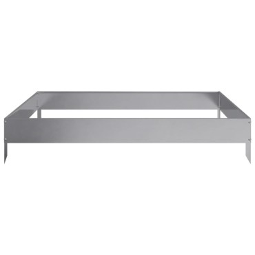vidaXL Ζαρντινιέρα Υπερυψωμένη 100x100x18,5 εκ. Γαλβανισμένο Χάλυβα