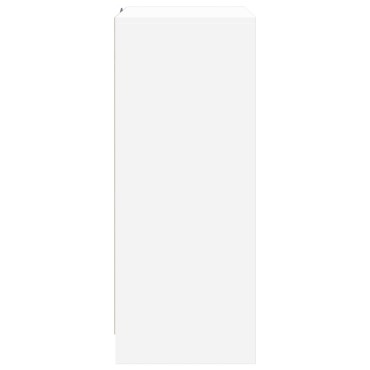 vidaXL Μπουφές με Φώτα LED Λευκός 77x34x85cm από Επεξεργασμένο Ξύλο 1 τεμ.